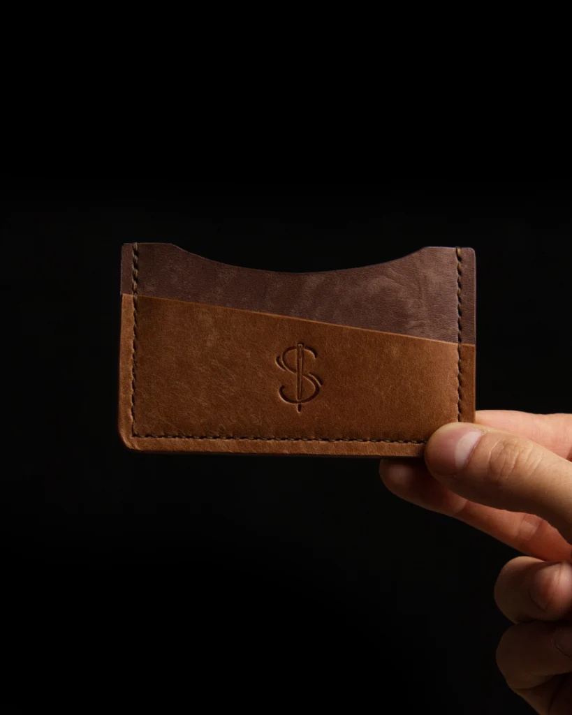 Portfel skórzany ręcznie szyty